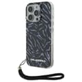 Miniatyrbillede 1 af 2: Karl Lagerfeld Zebra With Cord - Case for iPhone 16 Pro Max (purple)