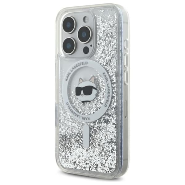 KarlLagerfeldLiquidGlitterChoupetteHeadMagSafe-CaseforiPhone16Pro(transparent)