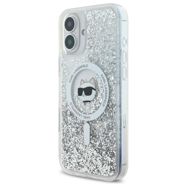 KarlLagerfeldLiquidGlitterChoupetteHeadMagSafe-CaseforiPhone16(transparent)