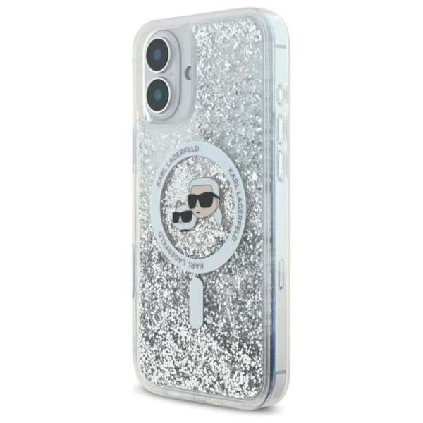 KarlLagerfeldLiquidGlitterKarl&ChoupetteHeadMagSafe-CaseforiPhone16(transparent)