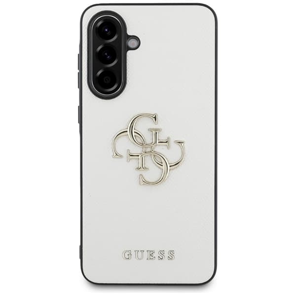 GuessGrainedBig4GLogoSmallClassicLogo-CaseforSamsungGalaxyA565G(beige)