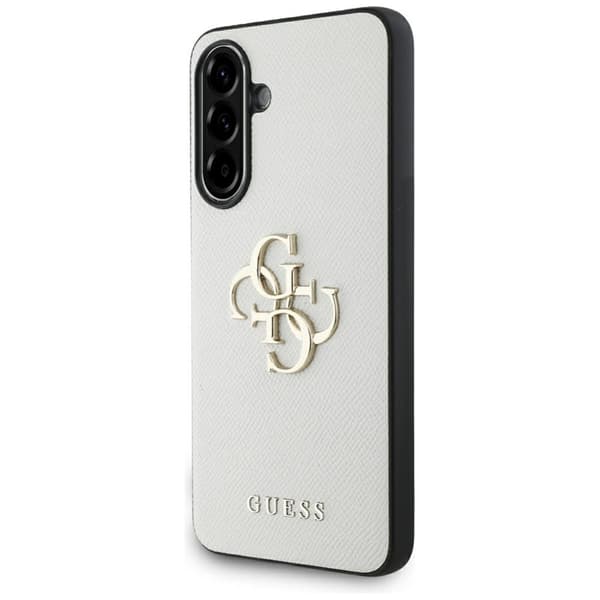 GuessGrainedBig4GLogoSmallClassicLogo-CaseforSamsungGalaxyA565G(beige)