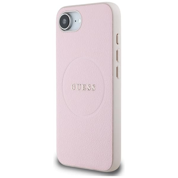 GuessGrainedRingMagSafe-CaseforiPhone16e(pink)