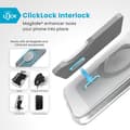 Miniatyrbillede 2 af 2: Speck Presidio Perfect-Clear ClickLock & MagSafe - Case for iPhone 16 Plus (Clear / Chrome Finish / Serene Silver)