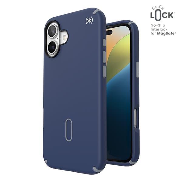 SpeckPresidio2ProClickLock&MagSafe-CaseforiPhone16Plus(CoastalBlue/DustGrey/White)