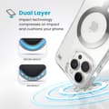 Miniatyrbillede 2 af 2: Speck Presidio Perfect-Clear MagSafe - Case for iPhone 16 Pro Max (Clear / Chrome Finish / Serene Silver)