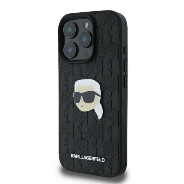 KarlLagerfeldMonogramKarlHeadPin-CaseforiPhone16Pro(black)
