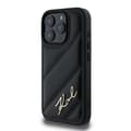 Miniatyrbillede 2 af 2: KarlLagerfeldQuiltedSignature-CaseforiPhone16ProMax(black)
