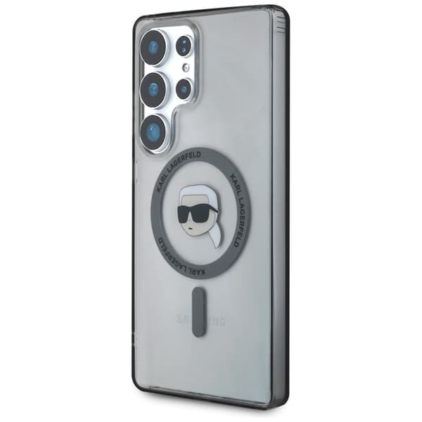 KarlLagerfeldButtonKarlHeadPrintedLogoMagSafe-CaseforSamsungGalaxyS25Ultra(Black)