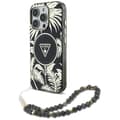 Miniatyrbild 1 av 2: GuessPalmTreesTrianglePearlStrapMagSafe-CaseforiPhone16ProMax(black)