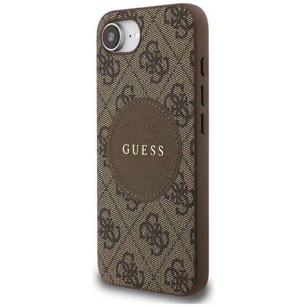 Guess4GCircleClassicLogoMagSafe-CaseforiPhone16e(brown)