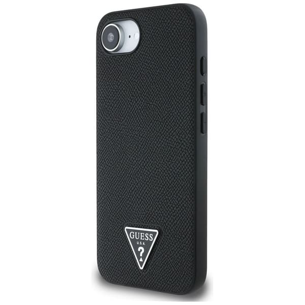 GuessGrainedTriangleMagSafe-CaseforiPhone16e(black)