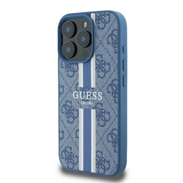 Guess4GPrintedStripesMagSafe-CaseforiPhone16Pro(blue)