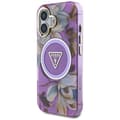 Pikkukuva 2 / 2: GuessGlitterFlowersTriangleButtonsMagSafe-CaseforiPhone16(purple)