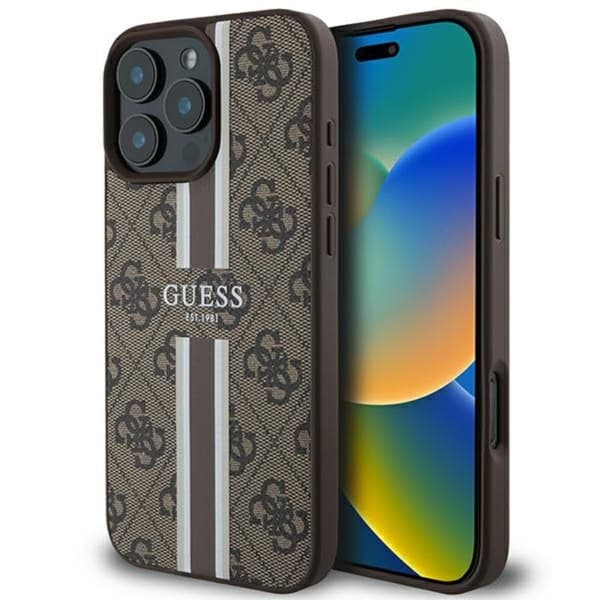 Guess4GPrintedStripesMagSafe-CaseiPhone16ProMax(brown)