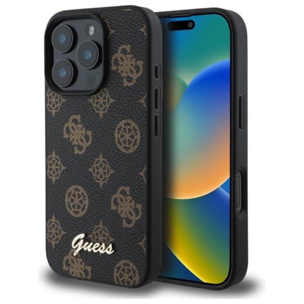 GuessPeonyScriptMagSafe-CaseforiPhone16ProMax(black)