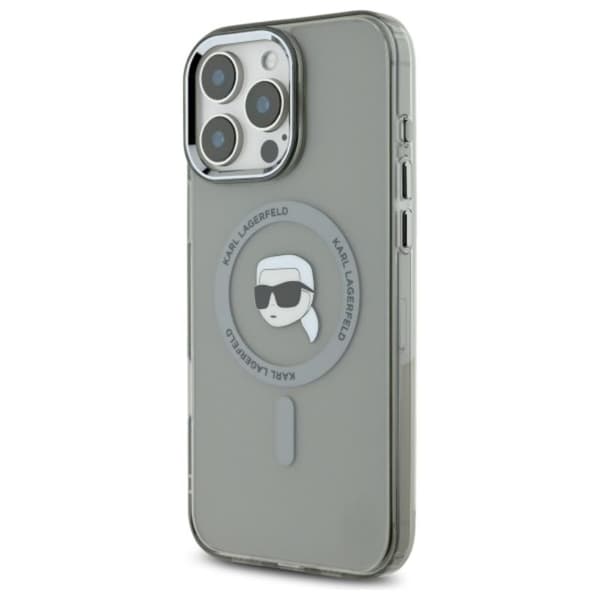 Karl Lagerfeld IML Metal Karl Head MagSafe - Case for iPhone 16 Pro Max (black)
