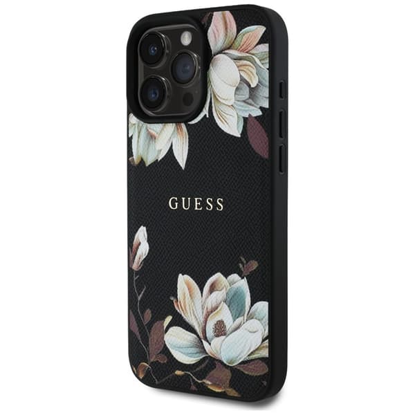 GuessGrainedPrintedFlowerPatternMagSafe-CaseforiPhone16ProMax(black)