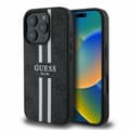 Miniatyrbillede 1 af 2: Guess 4G Printed Stripes MagSafe - Case for iPhone 16 Pro (black)