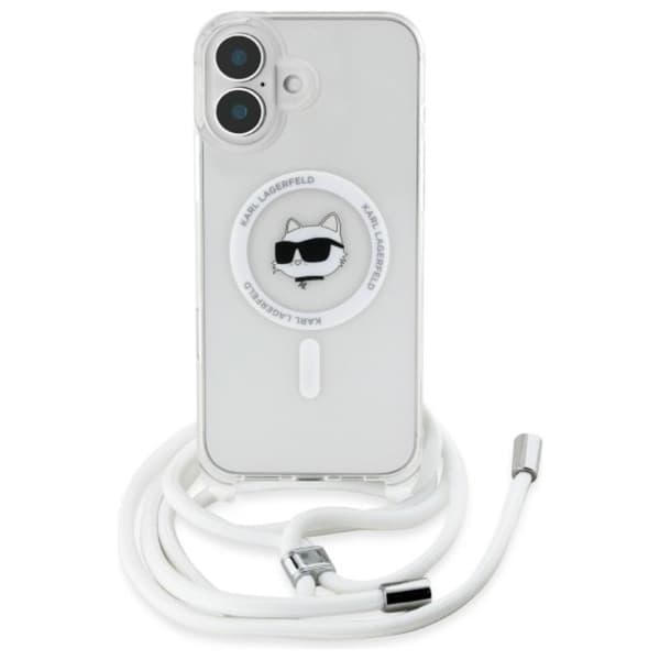 KarlLagerfeldIMLChoupetteHead&CordMagSafe-CaseforiPhone16(transparent)