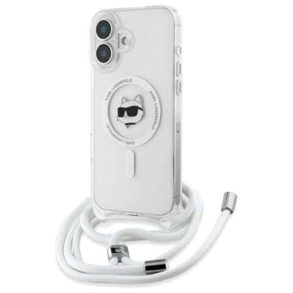 KarlLagerfeldIMLChoupetteHead&CordMagSafe-CaseforiPhone16(transparent)