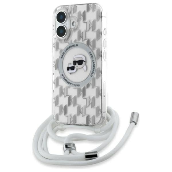 KarlLagerfeldIMLCrossbodyMonogramKarl&ChoupetteHeadMagSafe-CaseforiPhone16(transparent)