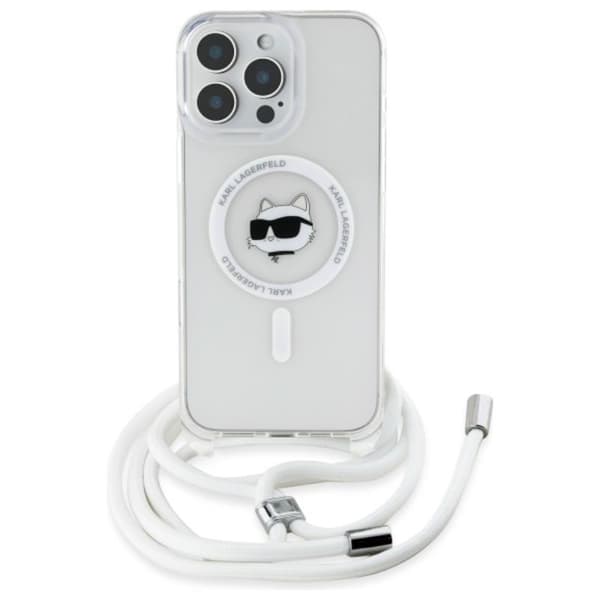 Karl Lagerfeld IML Choupette Head & Cord MagSafe - Case for iPhone 16 Pro Max (transparent)