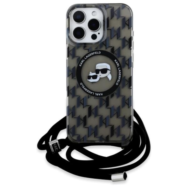 KarlLagerfeldIMLCrossbodyMonogramKarl&ChoupetteHeadMagSafe-CaseforiPhone16ProMax(black)