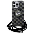 Miniatyrbillede 2 af 2: KarlLagerfeldIMLCrossbodyMonogramKarl&ChoupetteHeadMagSafe-CaseforiPhone16ProMax(black)