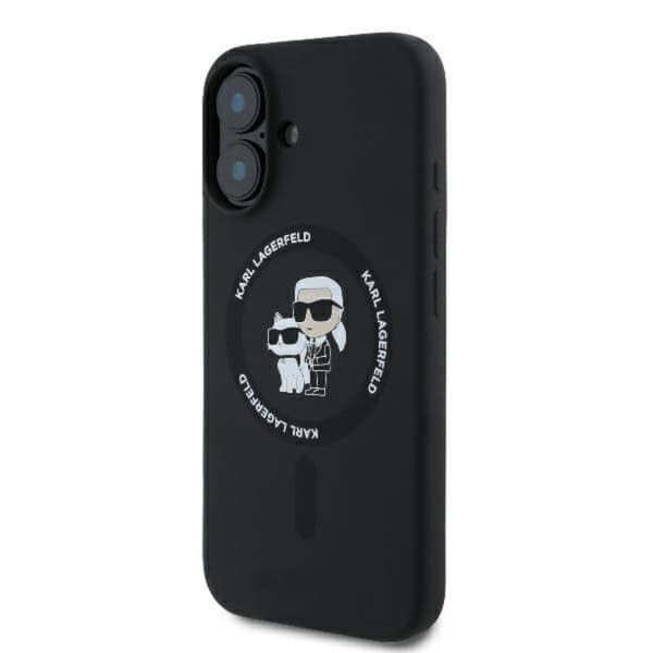 KarlLagerfeldSiliconeKarl&ChoupetteRingMagSafe-CaseforiPhone16Plus(black)