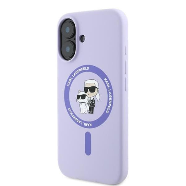 KarlLagerfeldSiliconeKarl&ChoupetteRingMagSafe-CaseforiPhone16(violet)