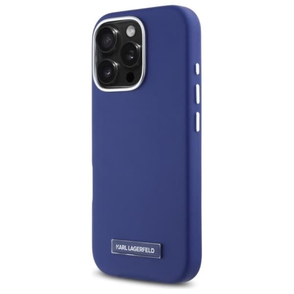 KarlLagerfeldFWMetalPlateMagSafe-CaseforiPhone16ProMax(blue)