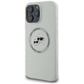 Miniatyrbillede 2 af 2: Karl Lagerfeld Silicone Double Heads And Circle MagSafe - Case for iPhone 16 Pro Max (beige)