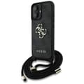 Pikkukuva 1 / 2: Guess 4G Big Logo Cord Strap Crossbody - Case for iPhone 16 Plus (black)