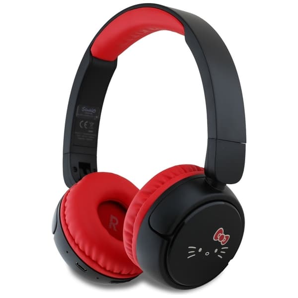 HelloKittyFaceLogo-WirelessOver-EarBluetoothHeadphonesV5.3(Red)