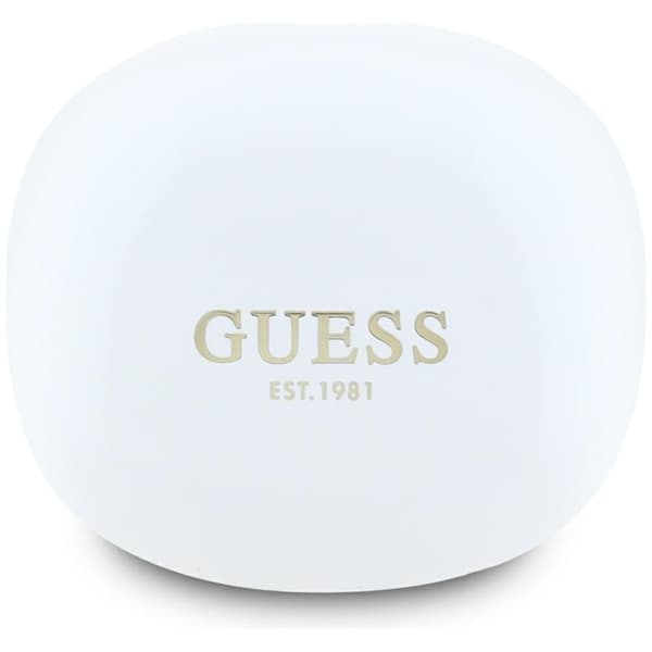 Guess Flat Classic Logo Electroplated - TWS Earbuds + Charging Case (white)
