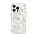 Miniatyrbillede 2 af 2: Case-Mate Floral Gems MagSafe - Case for iPhone 16 Pro (Gold)