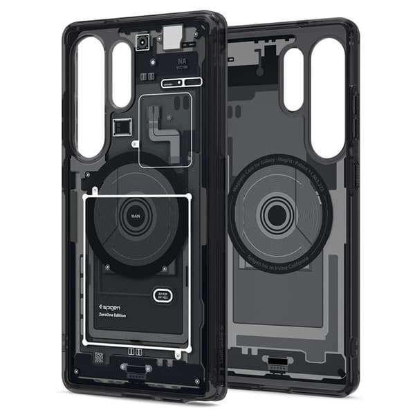 Spigen Ultra Hybrid Mag MagSafe - Case for Samsung Galaxy S25 Ultra (Zero One Black)