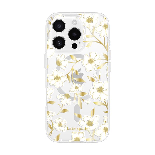 Kate Spade New York Protective Gems MagSafe - Case for iPhone 16 Pro (Sunshine Floral)