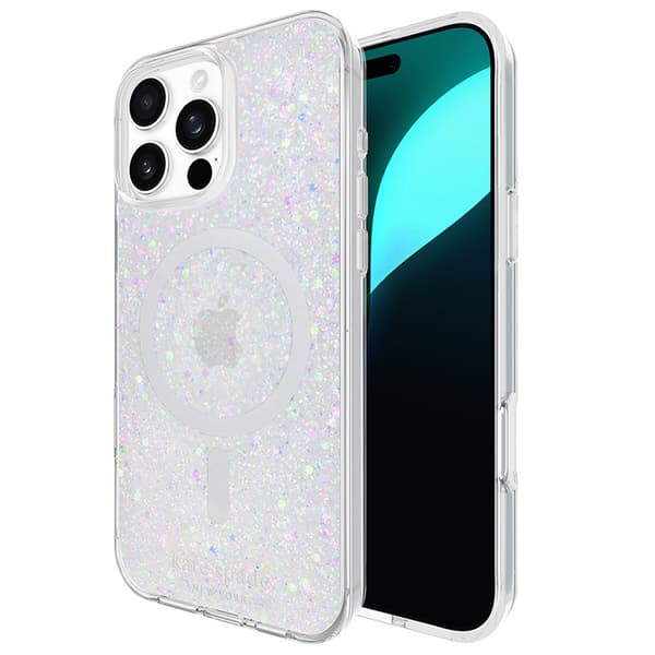Kate Spade New York Protective MagSafe - Case for iPhone 16 Pro Max (Chunky Glitter)