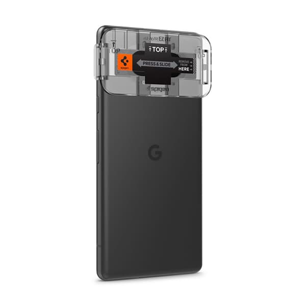Spigen Optik.TR EZ Fit Camera Lens Protector 2-Pack - Linsebeskyttelsesglas til Google Pixel 7A (2-pack) (Sort)
