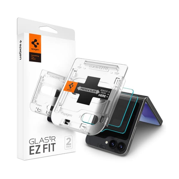 SpigenGlas.TREZFit2-Pack-TemperedglassforSamsungGalaxyZFlip6(2pieces)