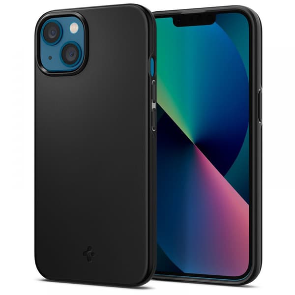 Spigen Thin Fit - iPhone 13 etui (sort)