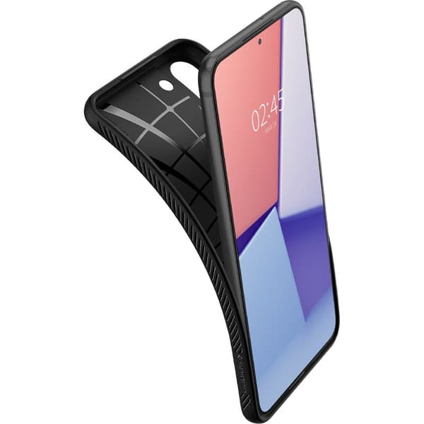 Spigen Liquid Air - Suojakuori Samsung Galaxy S22 -kuorelle (musta)