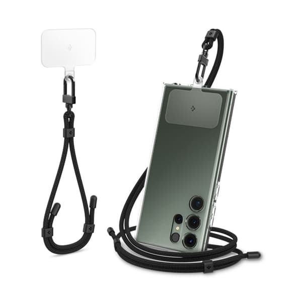 SpigenUniversalStrapSetCrossbody&Wrist-Shoulder+WristPhoneStrap(Black)
