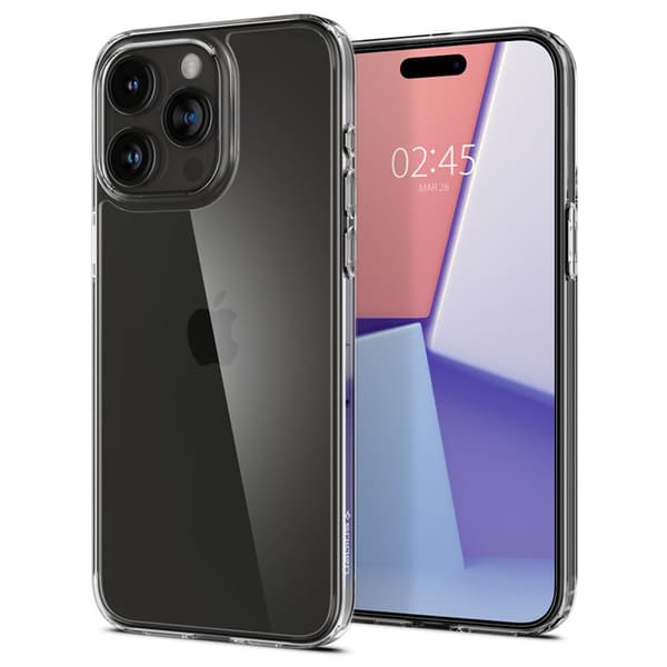 Spigen Airskin Hybrid - Cover til iPhone 15 Pro (gennemsigtig)