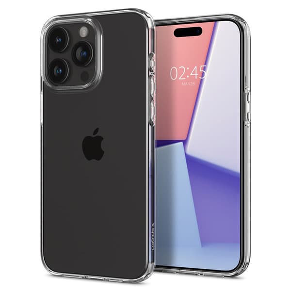 Spigen Liquid Crystal - Cover til iPhone 15 Pro (gennemsigtig)
