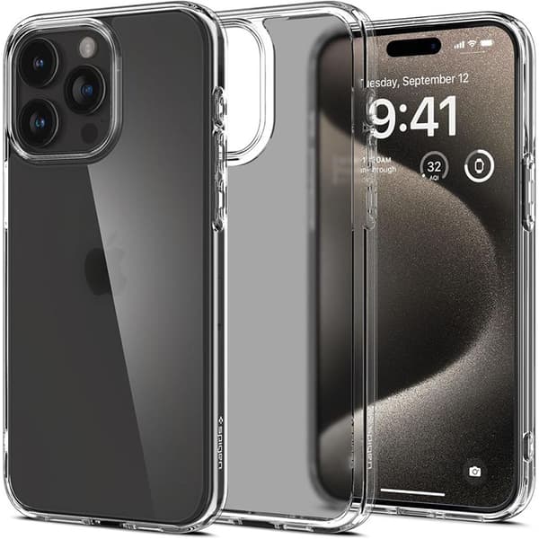 SpigenUltraHybrid-FodralföriPhone15Pro(FrostClear)
