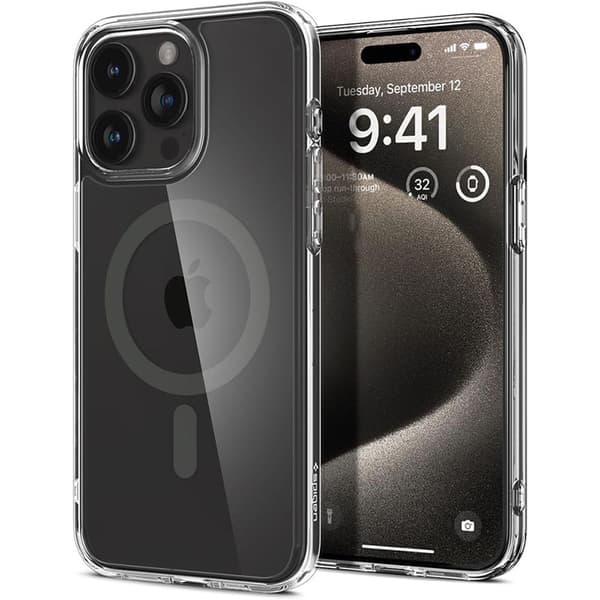 Spigen Ultra Hybrid MagSafe - Cover til iPhone 15 Pro Max (Graphite)