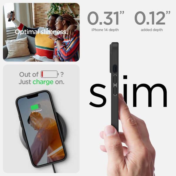 SpigenUltraHybrid-FodralföriPhone15Plus/iPhone14Plus(svart)